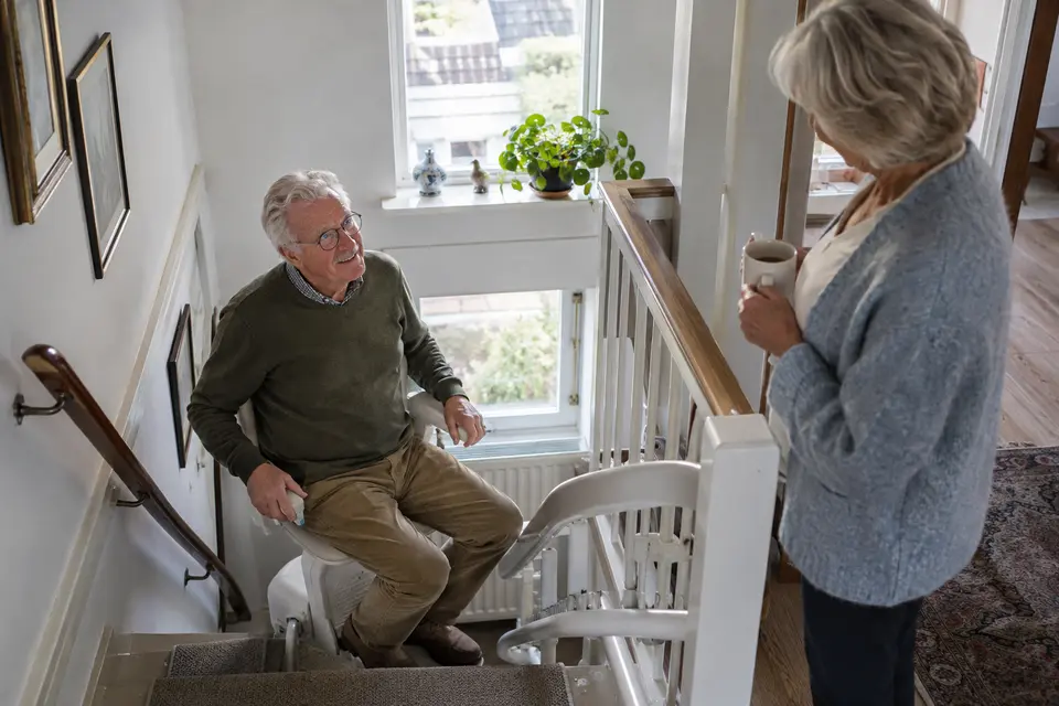 Traplift voor veilig gebruik van de verdieping